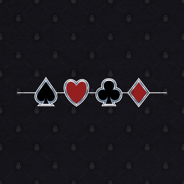 Spades Hearts Clubs Diamonds by Phil Tessier